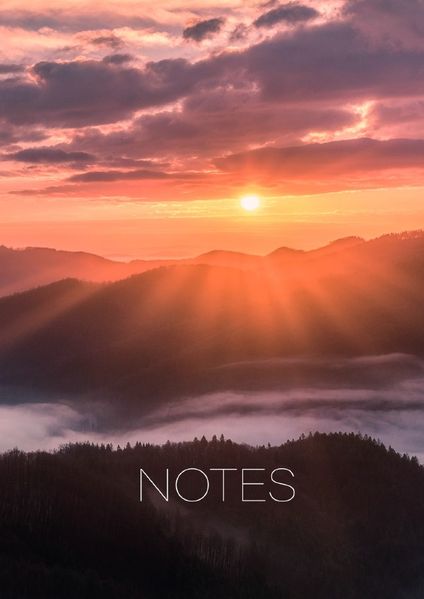 Cover von Notizbuch Sonnenuntergang