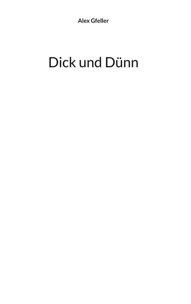 Cover von Dick und Dünn