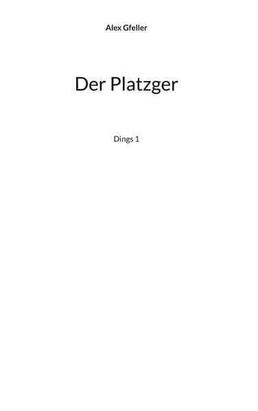 Cover von Der Platzger