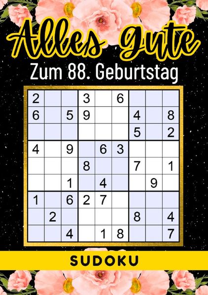 Cover von 88 Geburtstag Geschenk | Alles Gute zum 88. Geburtstag – Sudoku