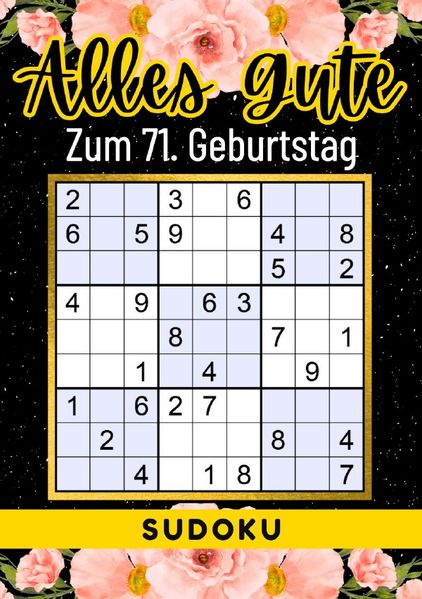 Cover von 71 Geburtstag Geschenk | Alles Gute zum 71. Geburtstag – Sudoku
