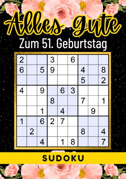 Cover von 51 Geburtstag Geschenk | Alles Gute zum 51. Geburtstag – Sudoku