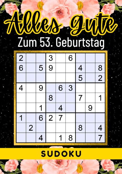 Cover von 53 Geburtstag Geschenk | Alles Gute zum 53. Geburtstag – Sudoku