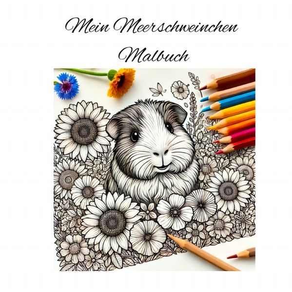 Cover von Mein Meerschweinchen Malbuch