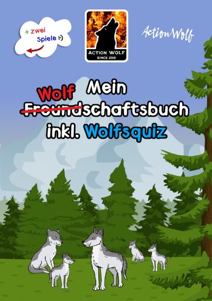 Cover von Das Freundschaftsbuch/Mein Wolf (Freund) schaftsbuch inkl. Wolfsquiz + zwei Gesellschaftsspiele (Softcover Edition)