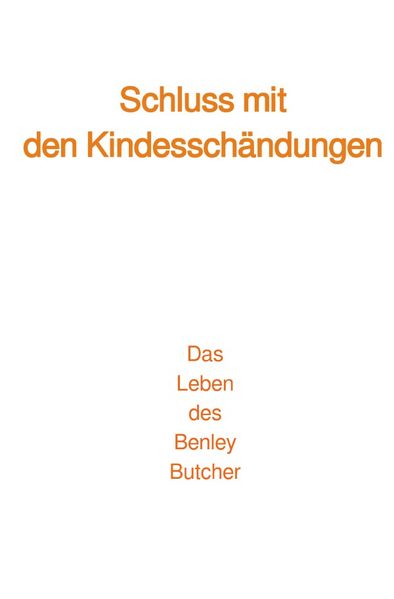 Cover von Schluss mit den Kindesschändungen