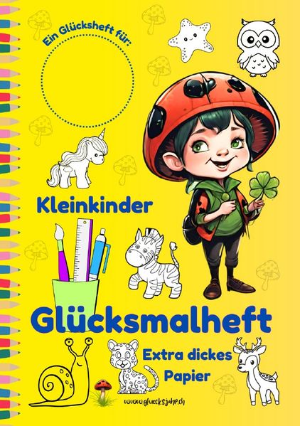 Cover von Glücksjahr Kids/Kleinkinder Glücksmalheft