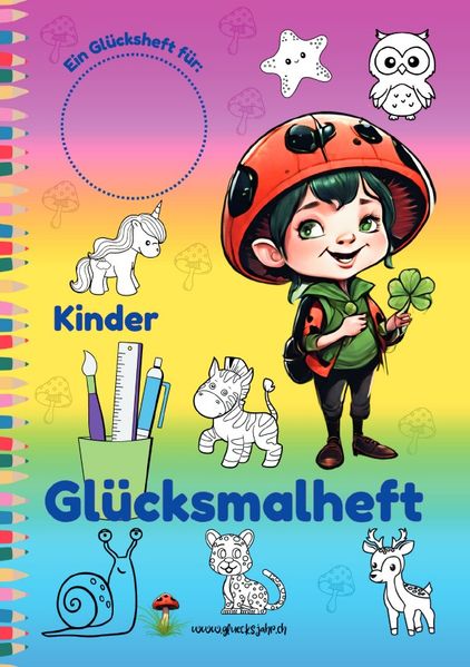 Cover von Glücksjahr Kids/Kinder Glücksmalheft