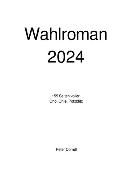 Cover von Wahlroman 2024