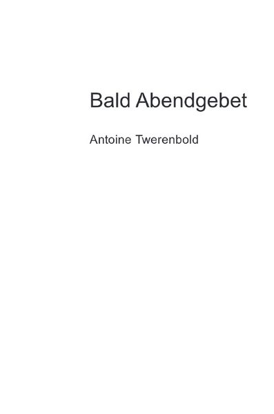 Cover von Bald Abendgebet