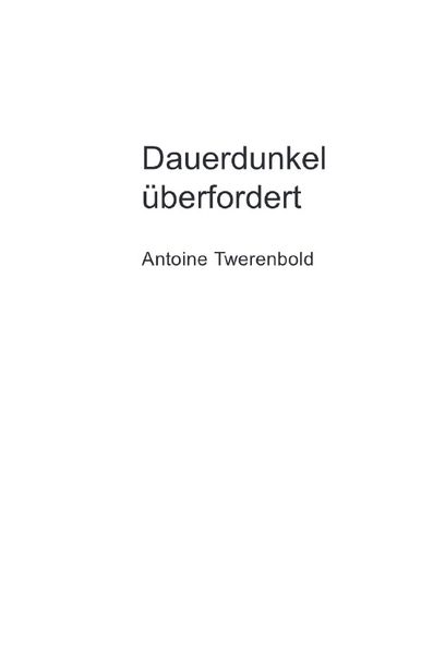 Cover von Dauerdunkel überfordert