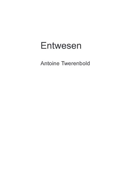 Cover von Entwesen