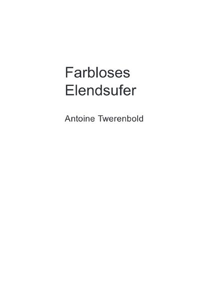 Cover von Farbloses Elendsufer