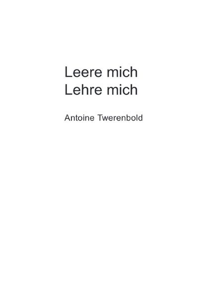 Cover von Leere mich Lehre mich