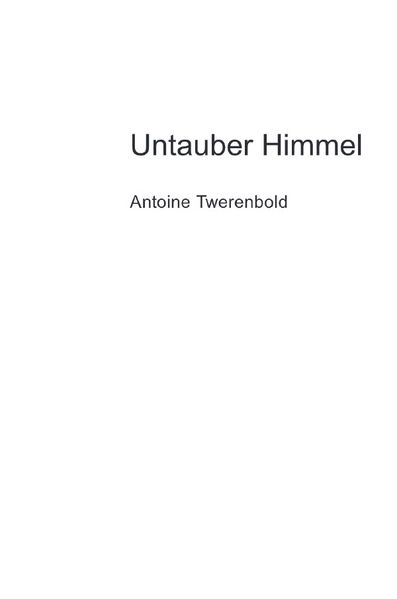 Cover von Untauber Himmel