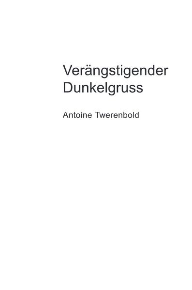 Cover von Verängstigender Dunkelgruss