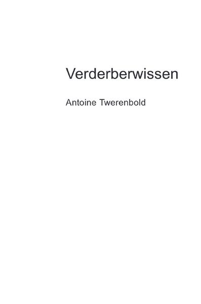Cover von Verderberwissen