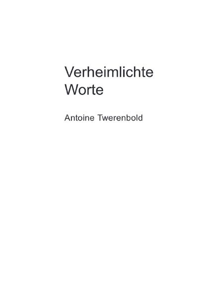 Cover von Verheimlichte Worte