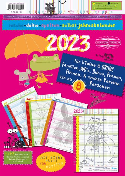 Cover von mache-deine-spalten-selbst-jahreskalender 2023