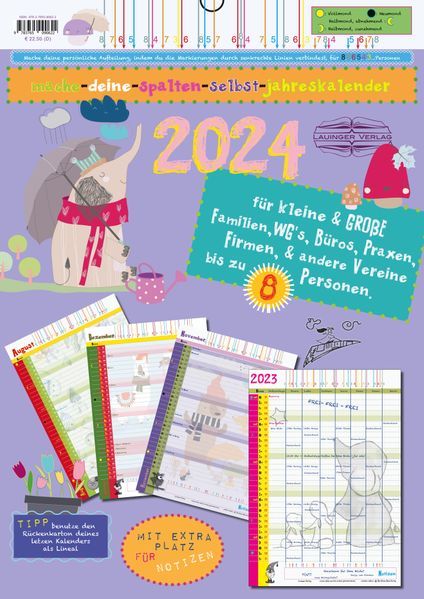 Cover von mache-deine-spalten-selbst-jahreskalender 2024