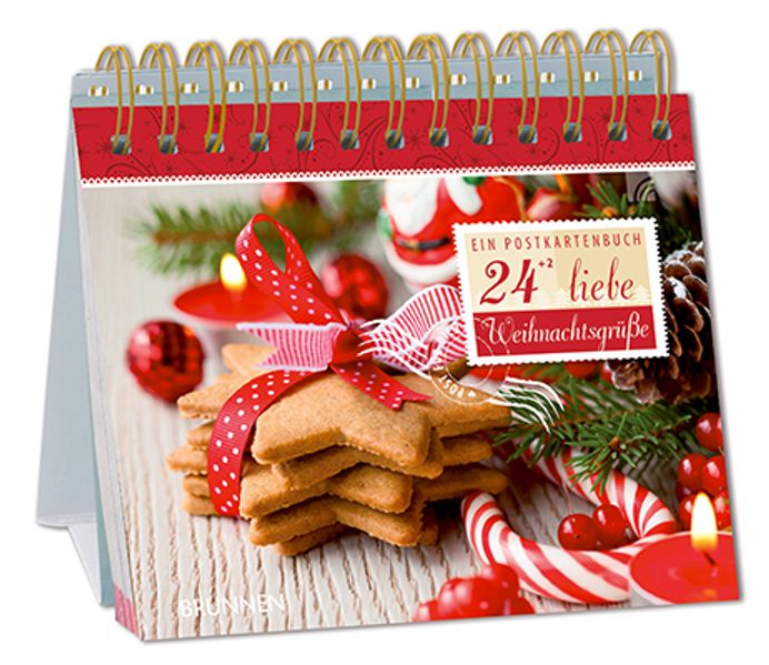 Cover von 24 + 2 liebe Weihnachtsgrüße – Ein Postkartenbuch