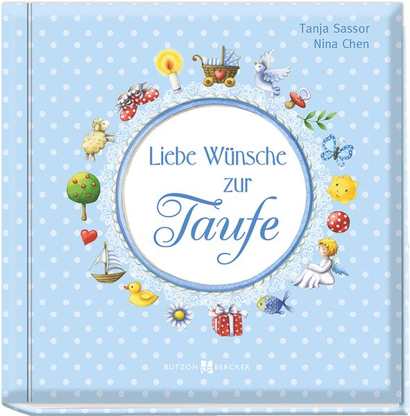 Cover von Liebe Wünsche zur Taufe (blau)