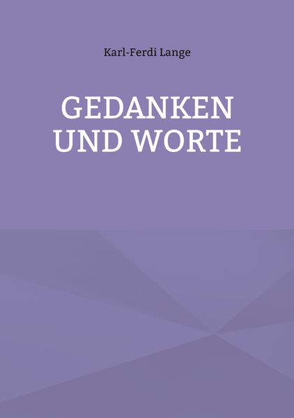 Cover von Gedanken und Worte