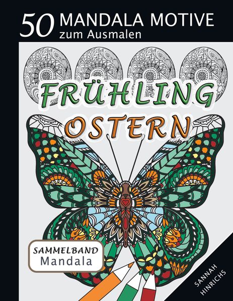 Cover von Mandala Sammelband 50 Mandala Motive zum Ausmalen – Frühling-Ostern