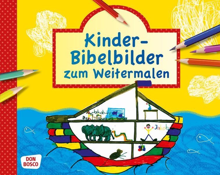 Cover von Kinderbibelbilder zum Weitermalen