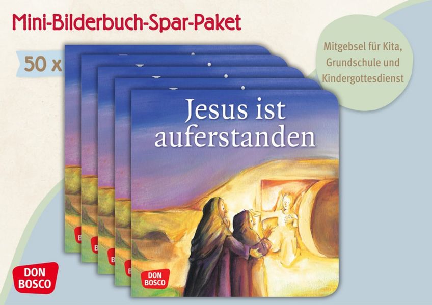Cover von Jesus ist auferstanden. Mini-Bilderbuch. Paket mit 50 Exemplaren zum Vorteilspreis