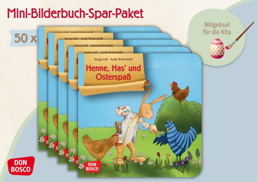 Cover von Henne, Has‘ und Osterspaß. Mini-Bilderbuch. Paket mit 50 Exemplaren zum Vorteilspreis