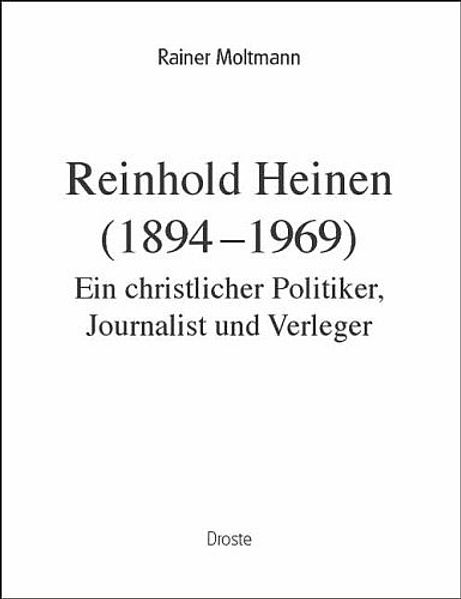 Cover von Reinhold Heinen (1894-1969)
