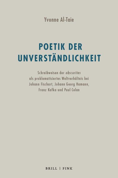 Cover von Poetik der Unverständlichkeit