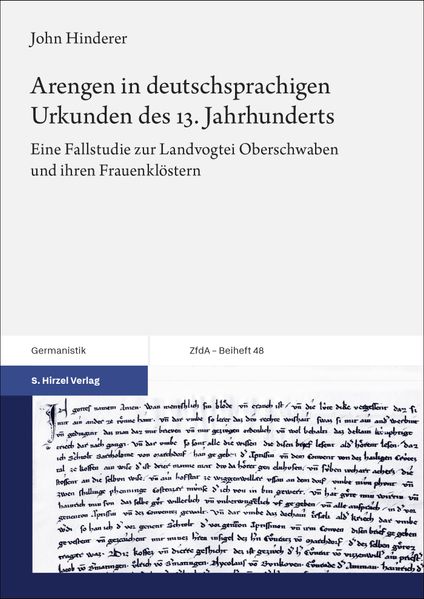 Cover von Arengen in deutschsprachigen Urkunden des 13. Jahrhunderts