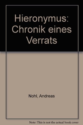 Cover von Hieronymus. Chronik eines Verrats