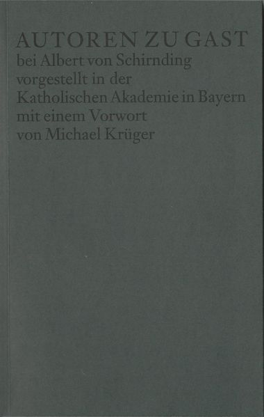 Cover von Autoren zu Gast bei Albert von Schirnding