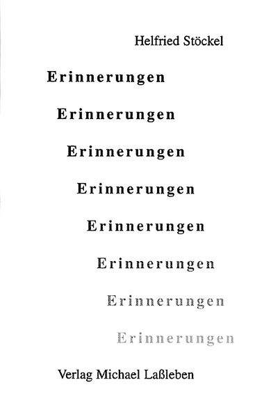 Cover von Erinnerungen