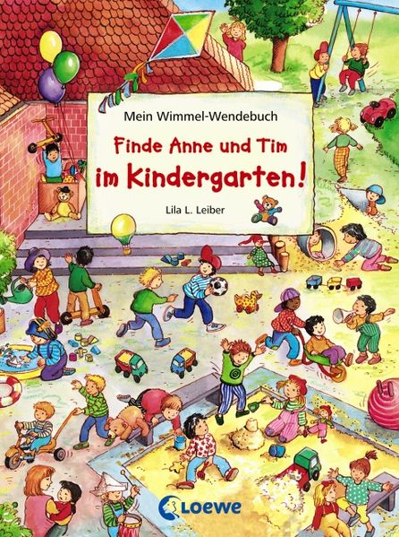 Cover von Mein Wimmel-Wendebuch – Finde Anne und Tim im Kindergarten! / Finde Anne und Tim in den Ferien!