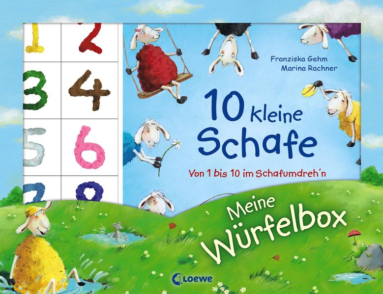 Cover von Meine Würfelbox – Zählen und spielen mit 10 kleinen Schafen