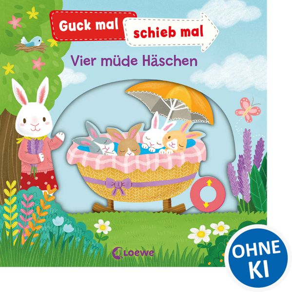 Cover von Guck mal, schieb mal! – Vier müde Häschen