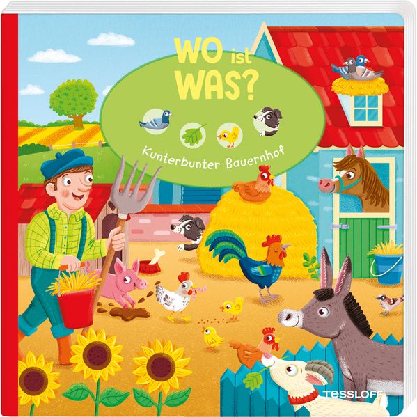 Cover von WO ist WAS? Kunterbunter Bauernhof