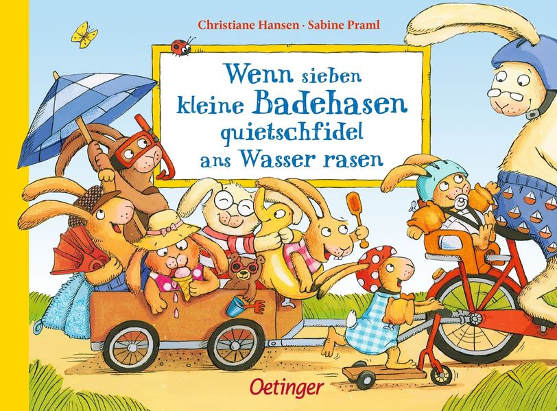 Cover von Wenn sieben kleine Badehasen quietschfidel ans Wasser rasen