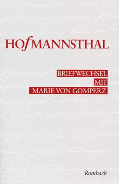 Cover von Briefwechsel Hugo von Hofmannsthal – Marie von Gomperz