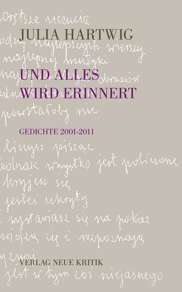 Cover von Und alles wird erinnert
