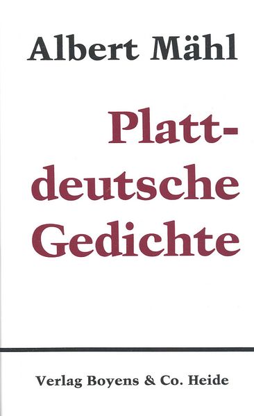 Cover von Gesammelte Werke in Einzelausgaben / Plattdeutsche Gedichte