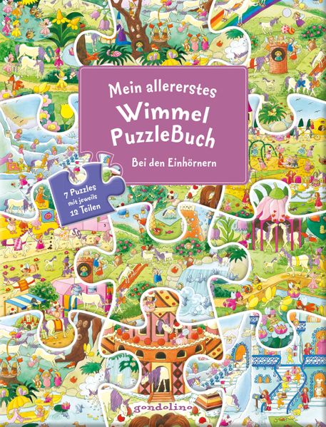 Cover von Mein allererstes WimmelPuzzleBuch – Bei den Einhörnern