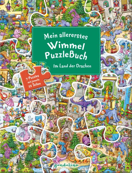 Cover von Mein allererstes WimmelPuzzleBuch – Im Land der Drachen
