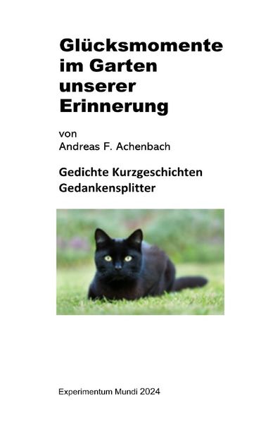 Cover von Glücksmomente im Garten unserer Erinnerung