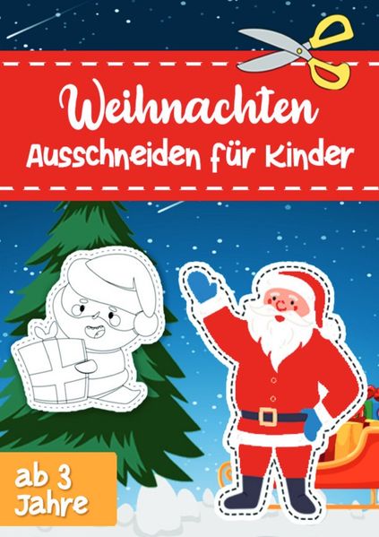 Cover von Weihnachten Ausschneiden für Kinder ab 3 Jahre