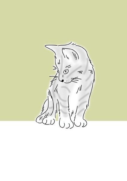Cover von Notizheft Katzen grün